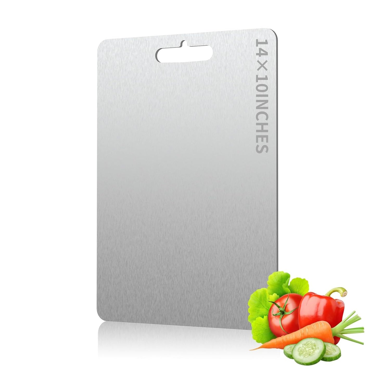 AIG Titanium Cutting/Chopping Board – 14×10in Double-Sided, Dishwasher Safe