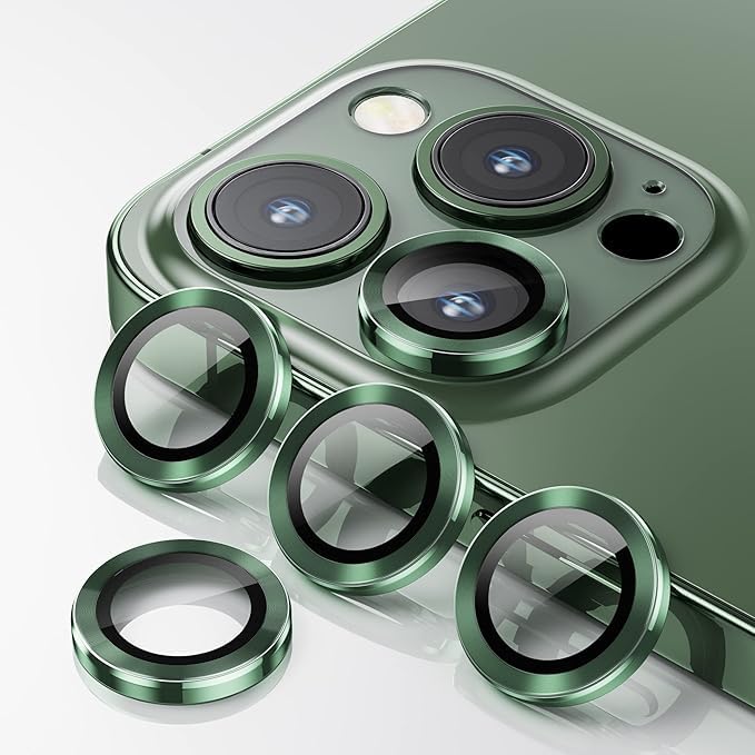 AIG Bling Diamond Camera Lens Protector for iPhone 13 Pro/ 13 Pro Max, HD Clear Tempered Glass Camera Lens Protection Cover, Case Friendly, Scratch Proof
