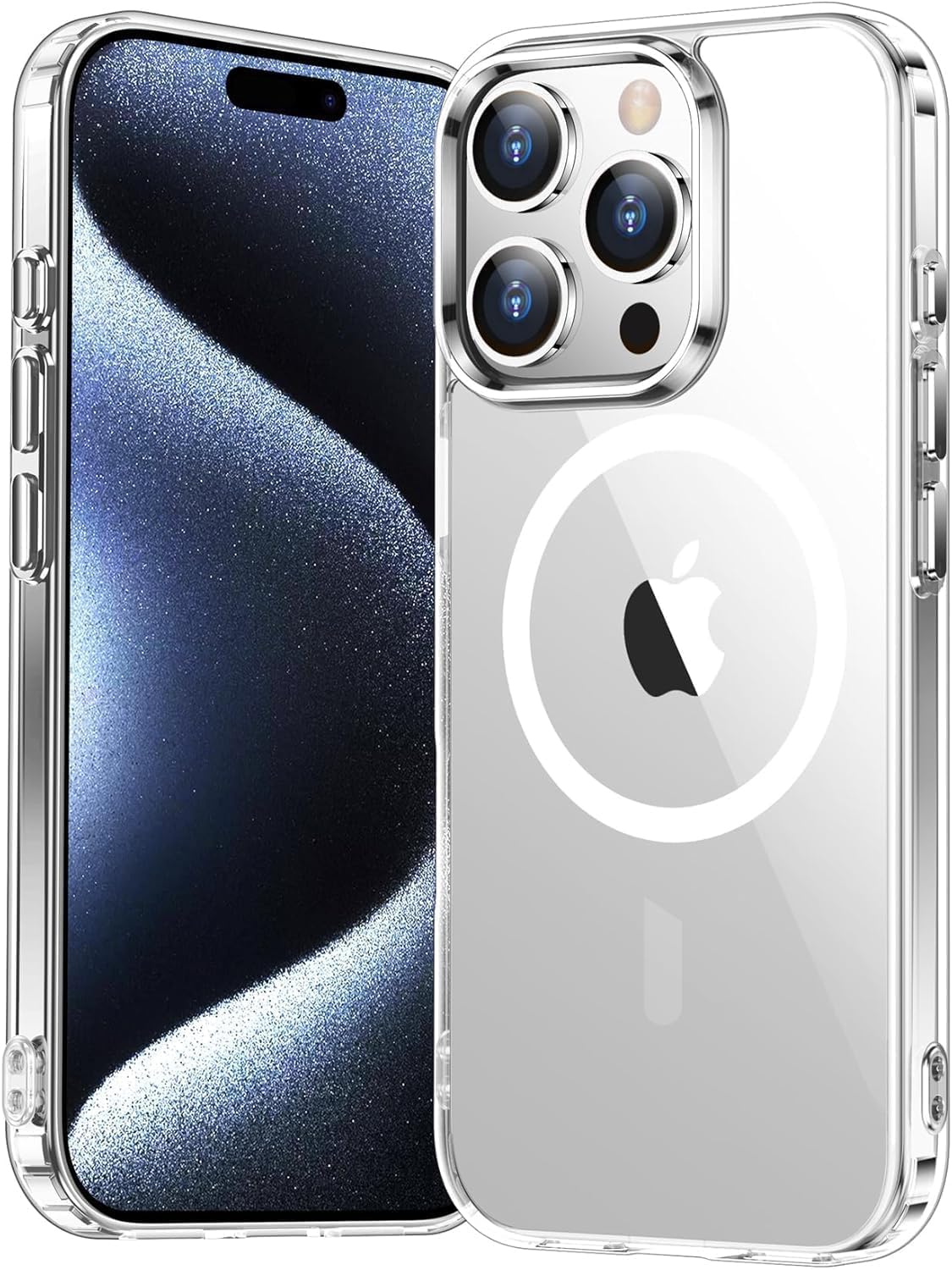 AIG Clear Case for iPhone 15 Pro Max – MagSafe Compatible, Anti-Yellowing, Military-Grade Protection