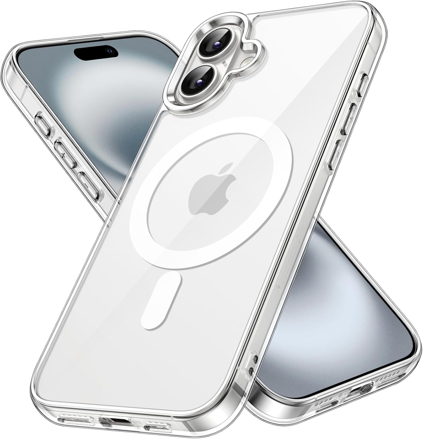 AIG Slim Transparent Back Case with MagSafe for iPhone 13/14/15/16 Series