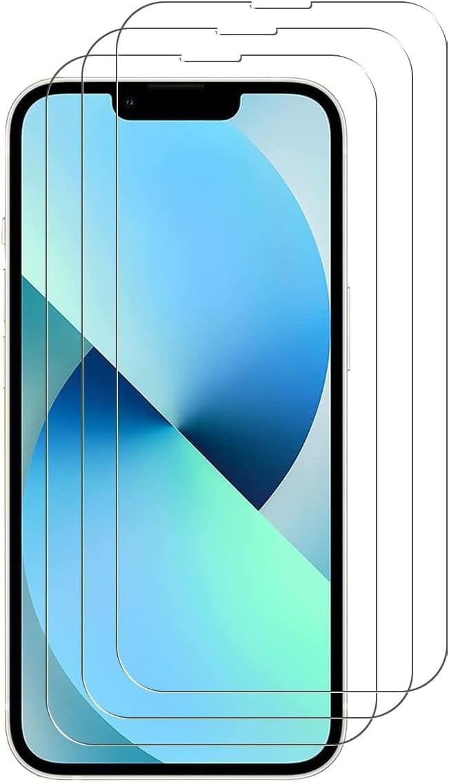 AIG iPhone 13 /13 Pro Screen Protector 6.1" – 9H Tempered Glass, HD Clear, Case Friendly