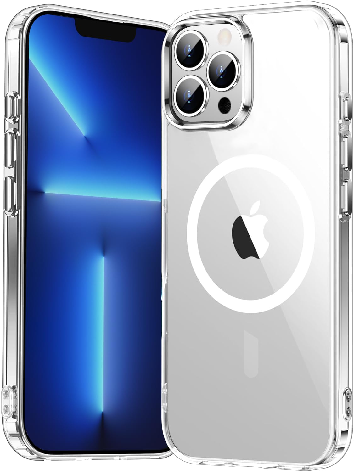 AIG Slim Transparent Back Case with MagSafe for iPhone 13/14/15/16 Series