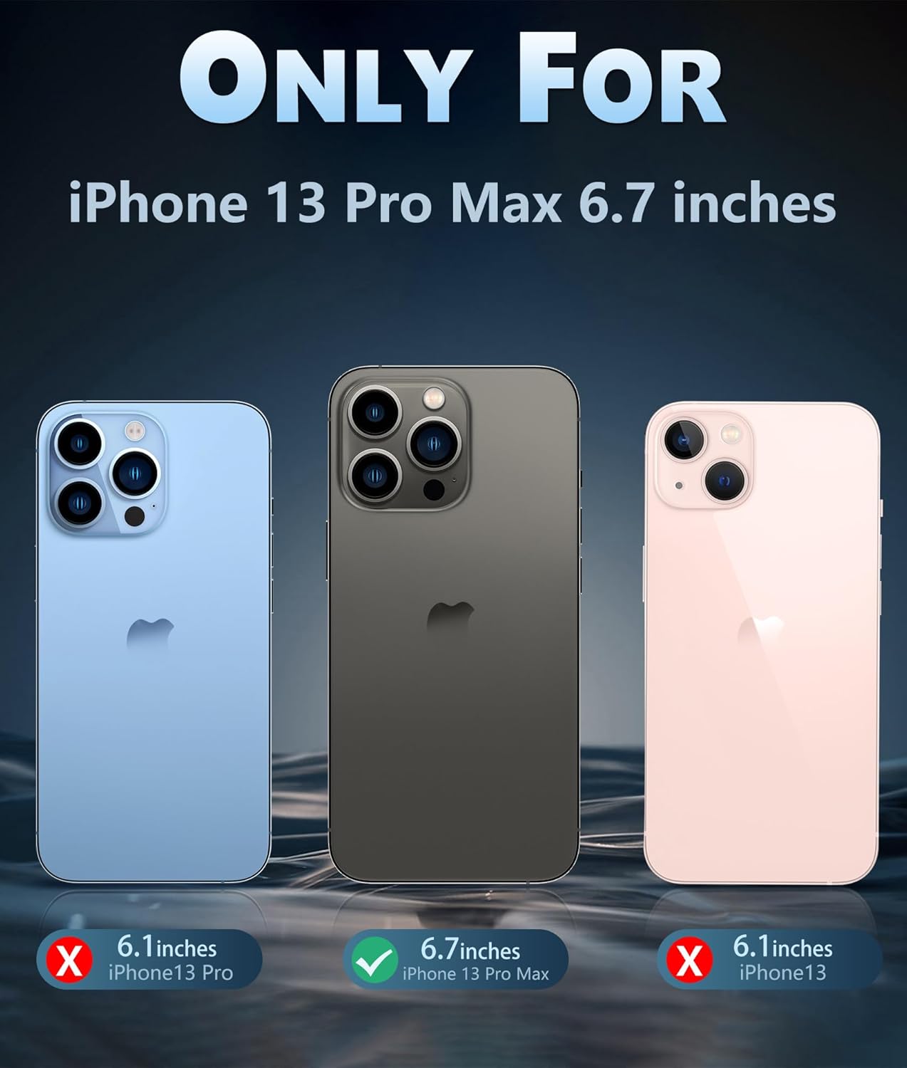 AIG Magnetic Clear Case for iPhone 13 Pro Max – Slim, Shockproof & Anti-Yellowing