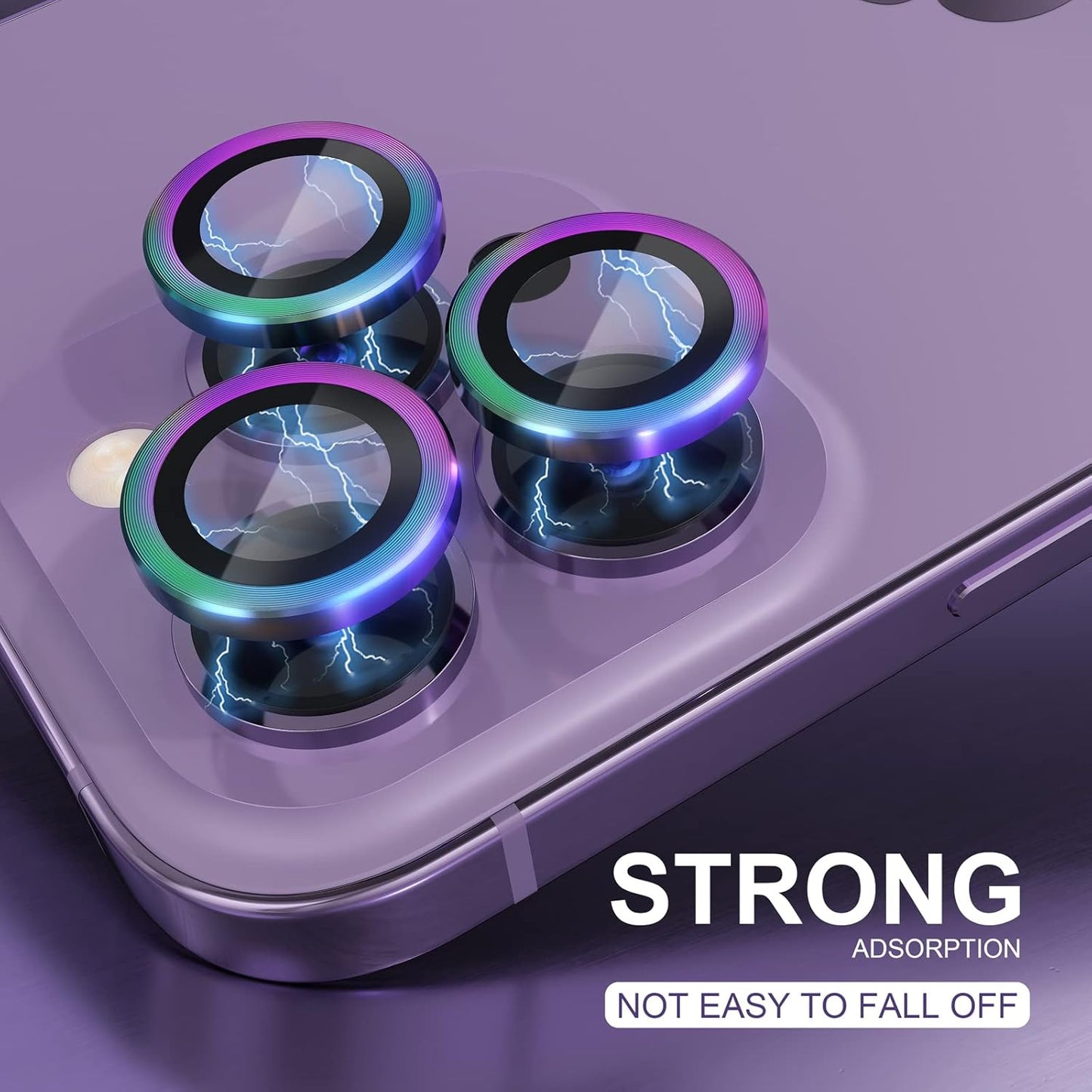 AIG iPhone 14 Pro/14 Pro Max Camera Lens Protector Bling – Colorful