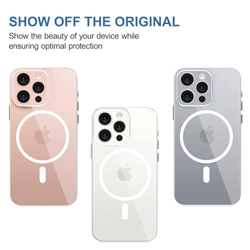 AIG MagTag Case for iPhone 16 Pro Max – Clear Shockproof MagSafe Cover