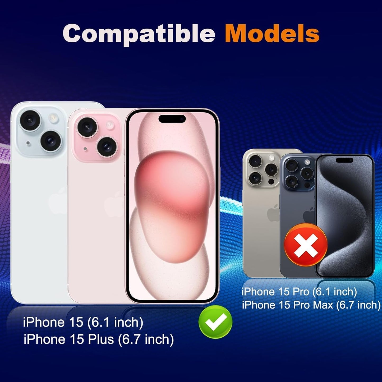 AIG Camera Lens Protector for IPHONE 14/14 PLUS, 15/15 PLUS (TRANSPARENT) UHD 9H Camera Glass, Scratch and Drop Resistant, Easy Self-Installation.