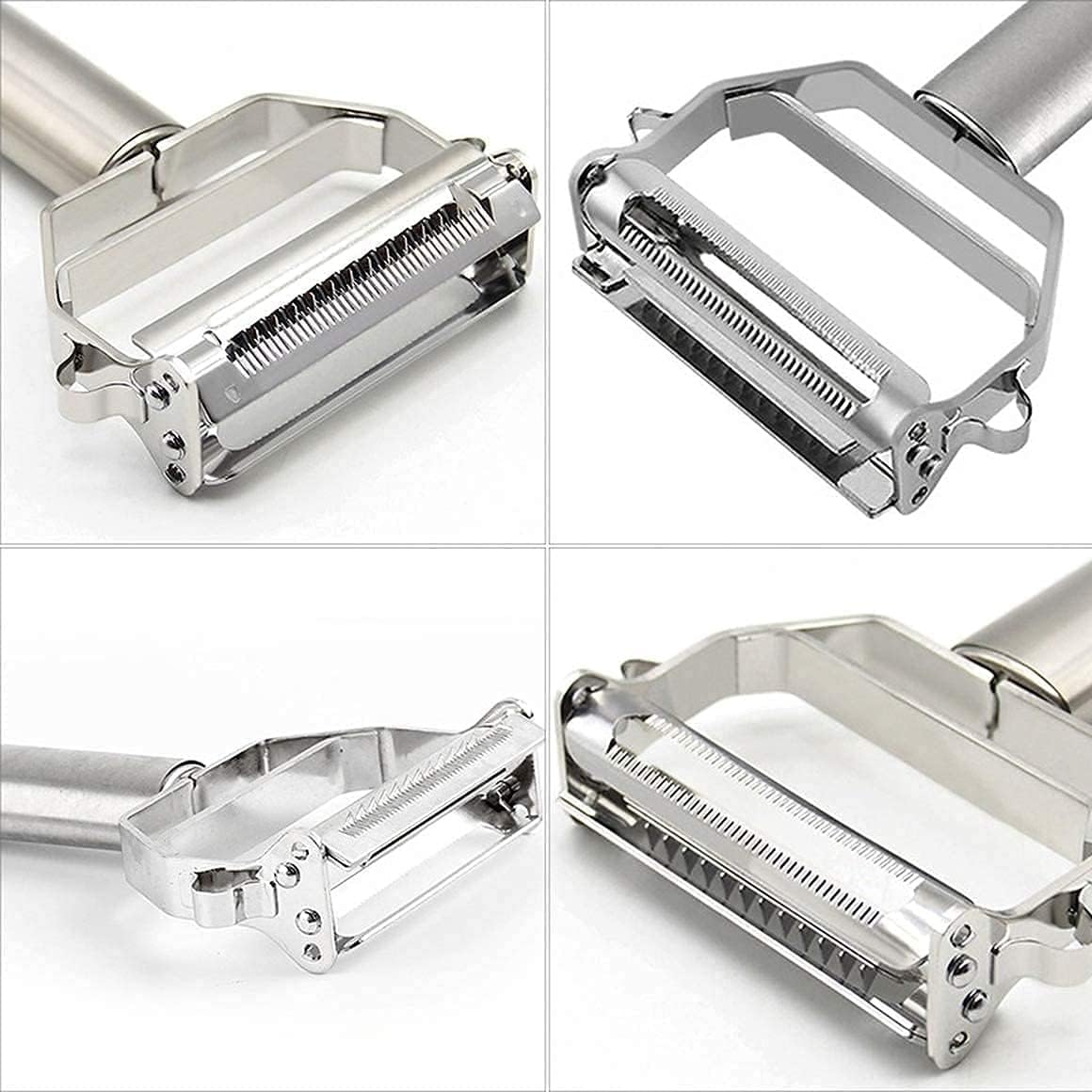 AIG Stainless Steel 3-in-1 Vegetable Peeler & Julienne Cutter – Multi-Functional Kitchen Tool for Carrot, Cucumber, Potato & More