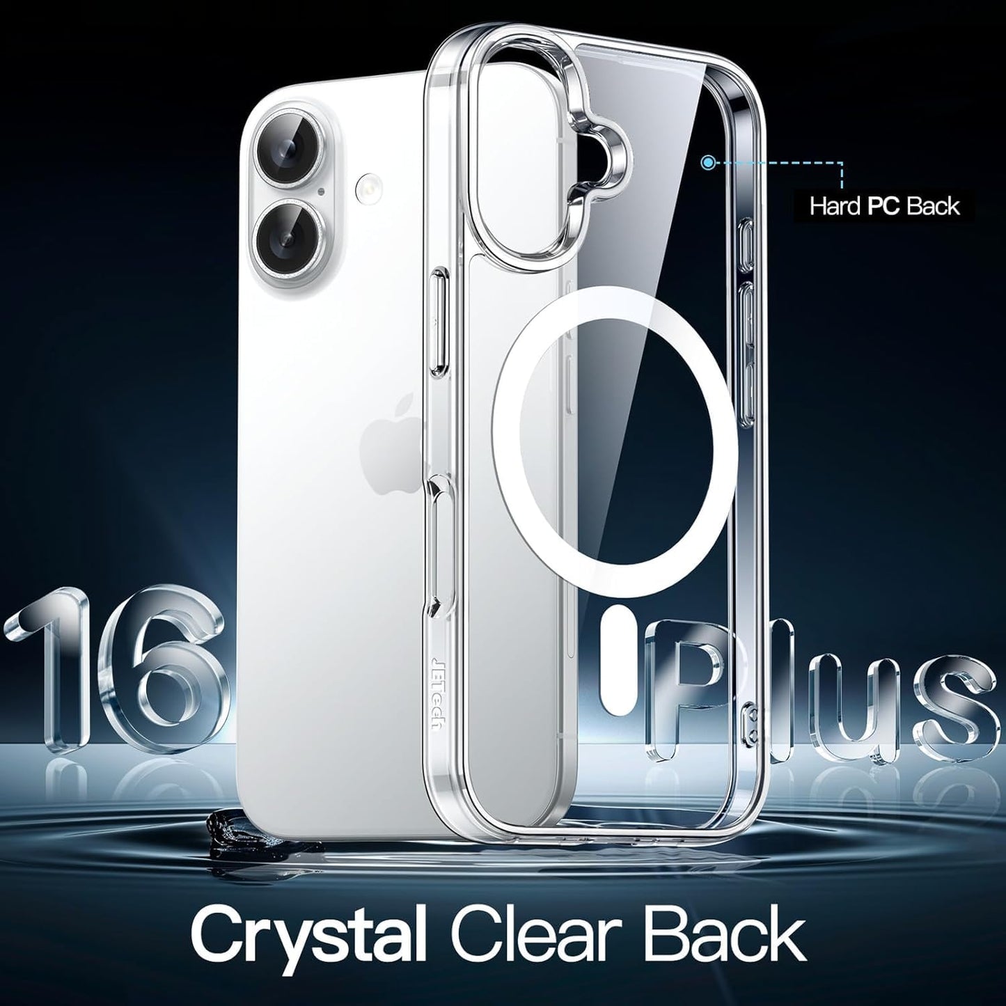 AIG MagSafe Case for iPhone 16 Plus – Clear Magnetic Shockproof Cover
