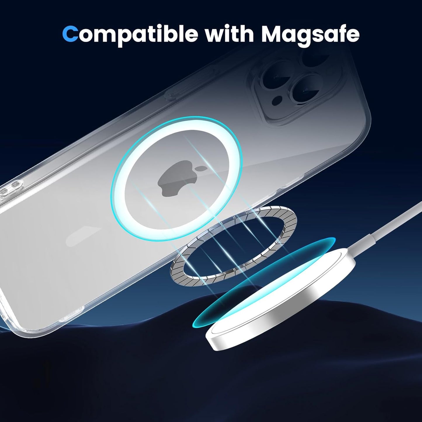 AIG Clear MagSafe Case for iPhone 13 Pro β Slim, Shockproof & Anti-Yellowing (6.1")