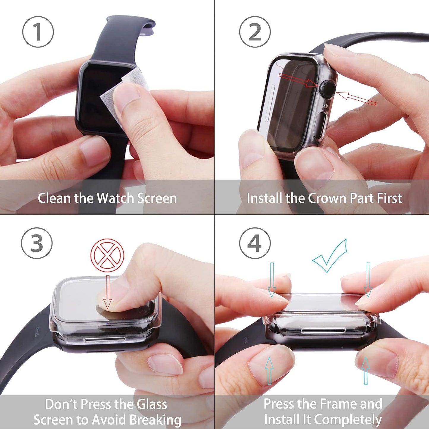 AIG Bumper for Smart IWATCH 45 MM Series 9/8/7 (Polycarbonate_TRANSPERENT)