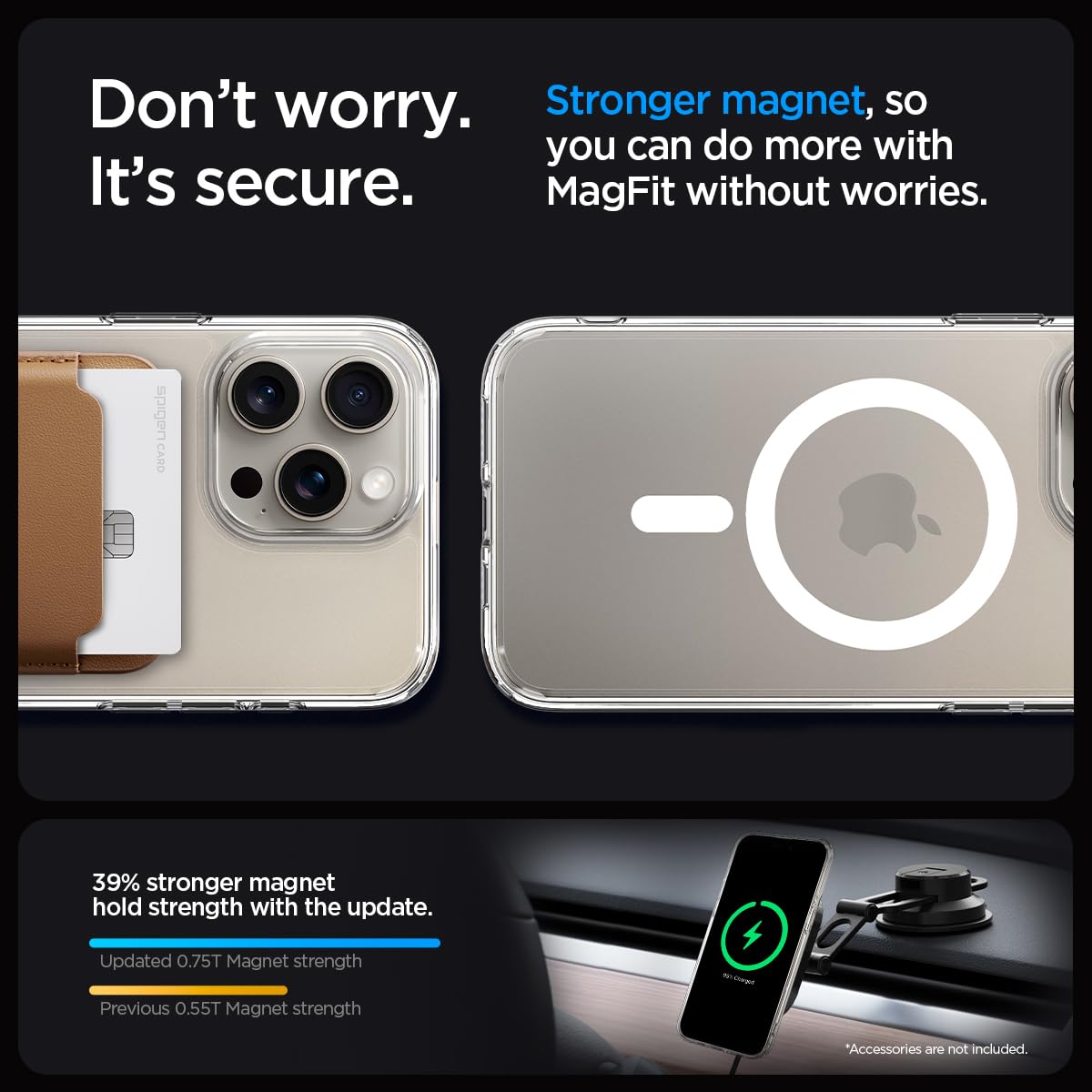 AIG MagSafe Case for iPhone 15 Pro – Clear Shockproof Hybrid Back Cover