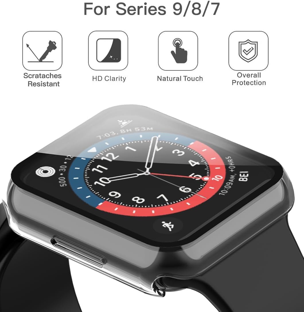 AIG Bumper for Smart IWATCH 45 MM Series 9/8/7 (Polycarbonate_TRANSPERENT)