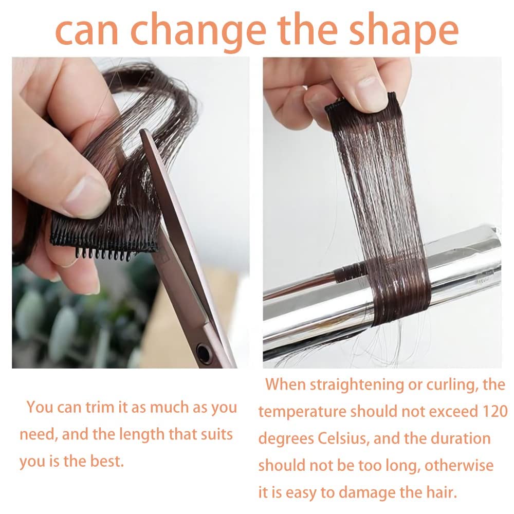 AIG 22-Inch Black Clip-In Hair Extensions – Synthetic Straight Highlight Streaks (Pack of 2)