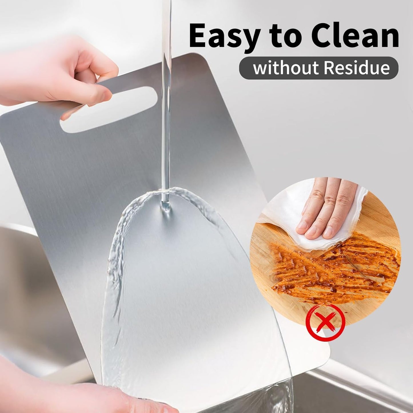 AIG Titanium Cutting/Chopping Board – 14×10in Double-Sided, Dishwasher Safe