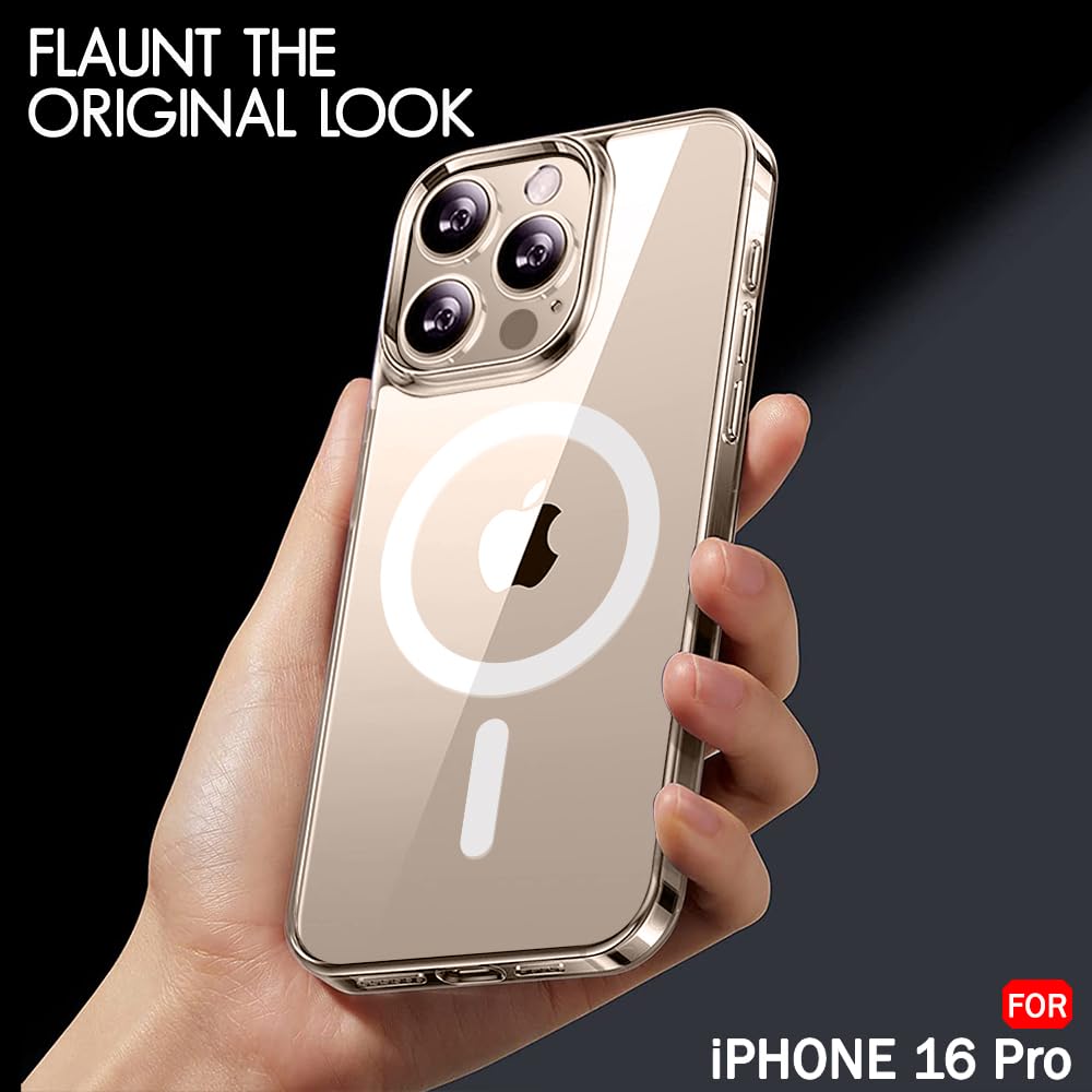 AIG MagSafe Case for iPhone 16 Pro – Clear Shockproof Hybrid Cover