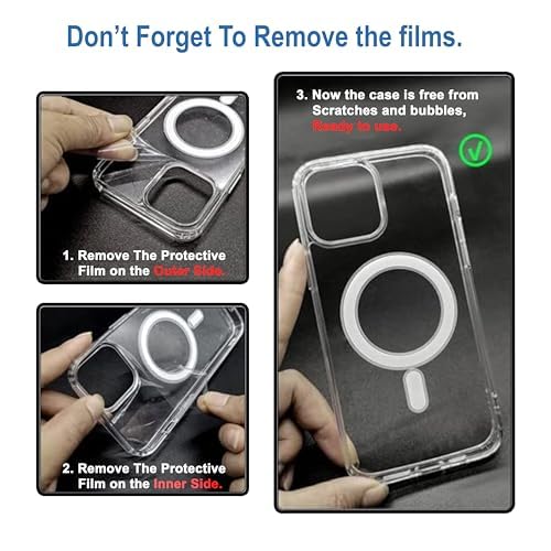 AIG MagTag Case for iPhone 16 Pro Max – Clear Shockproof MagSafe Cover