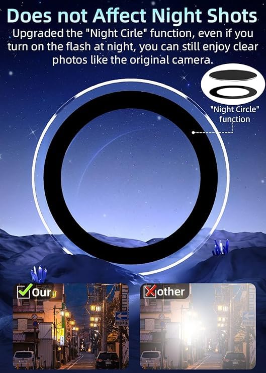AIG 2 pack Camera Lens Protector compatible for iPhone 16 pro/16 pro max /15 Pro&15 Pro Max, 9H Hardness Tempered Glass Camera Cover, Ultra HD, Anti-Scratch, Case Friendly (Transparent)