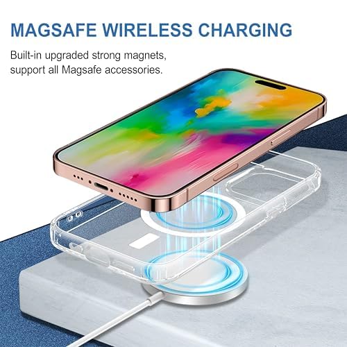 AIG MagTag Case for iPhone 16 Pro Max – Clear Shockproof MagSafe Cover