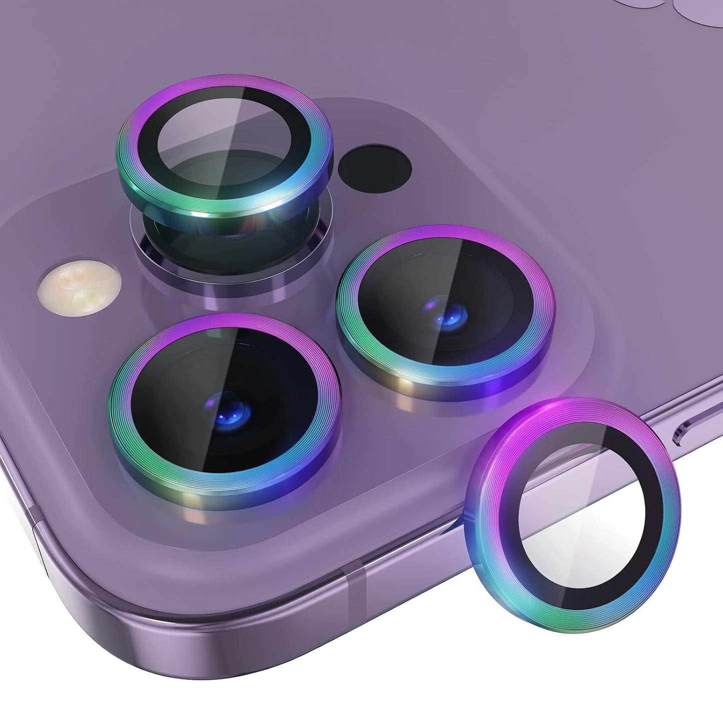 AIG iPhone 14 Pro/14 Pro Max Camera Lens Protector Bling – Colorful