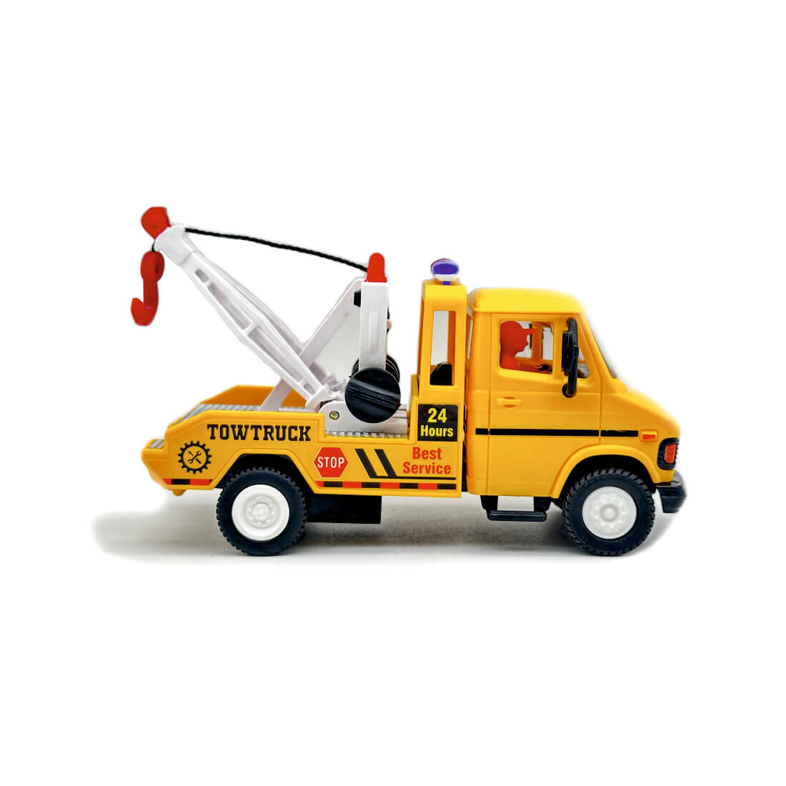 TUF‑07 Tow Truck (AIG-199) – Pull‑Back Toy Tow Truck | Colour Will Be Provided as per Available Stock