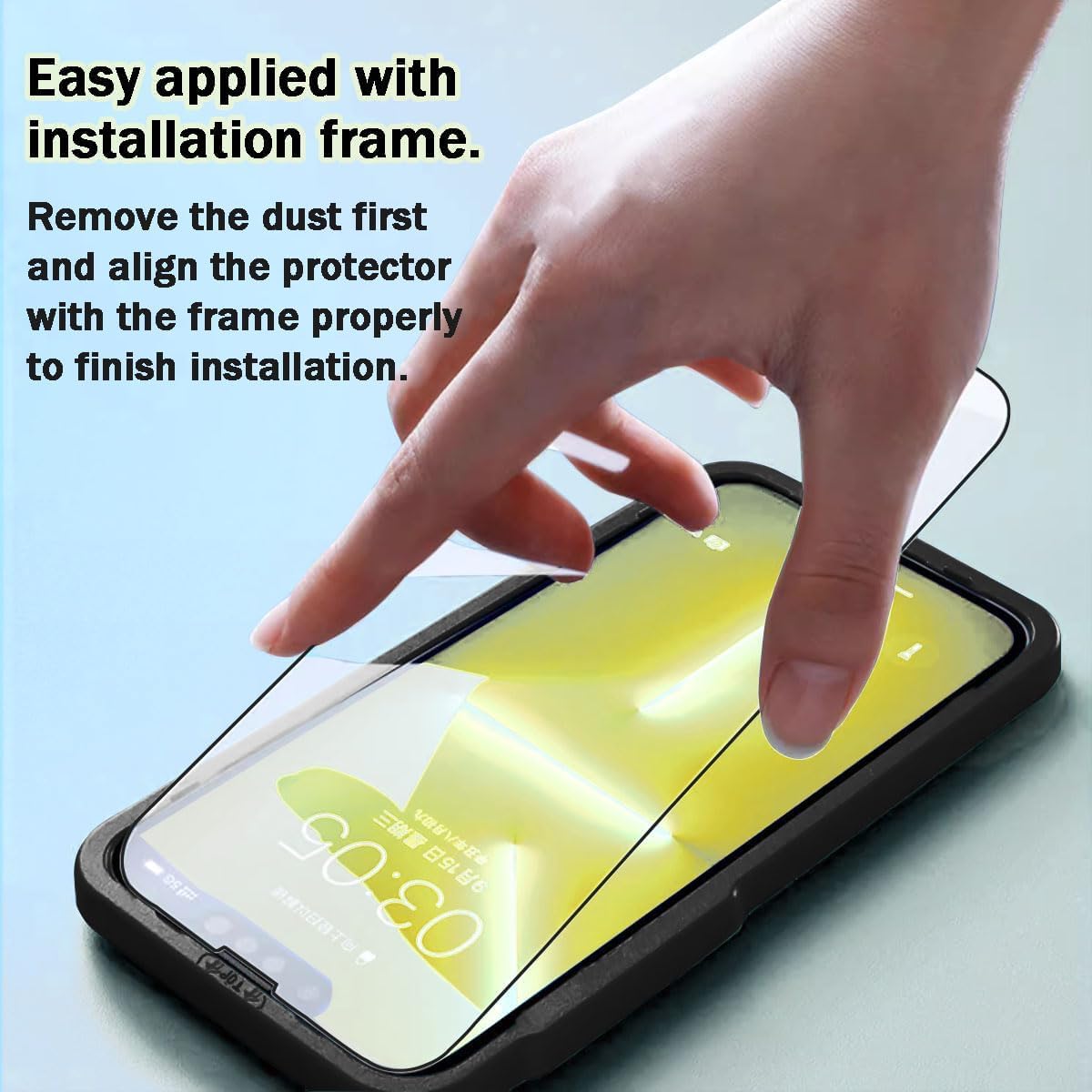 AIG iPhone 13 /13 Pro Screen Protector 6.1" – 9H Tempered Glass, HD Clear, Case Friendly