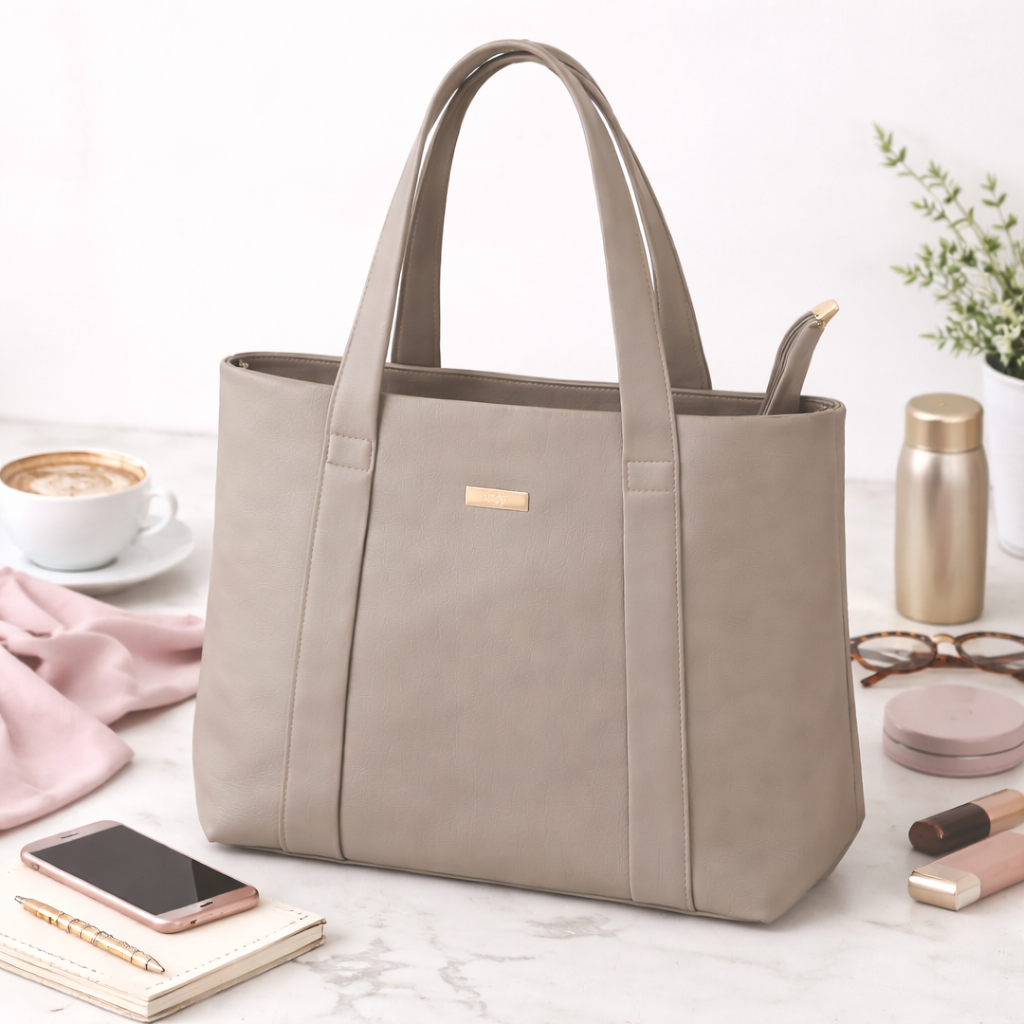 Medium–Large Everyday Tote Bag with Dual Handles | Stylish Daily Use Women’s Handbag For Women