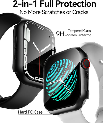 AIG Apple Watch Case 40mm | Multiple Color Variants | Bumper Cover with Tempered Glass | Series 6/5/4