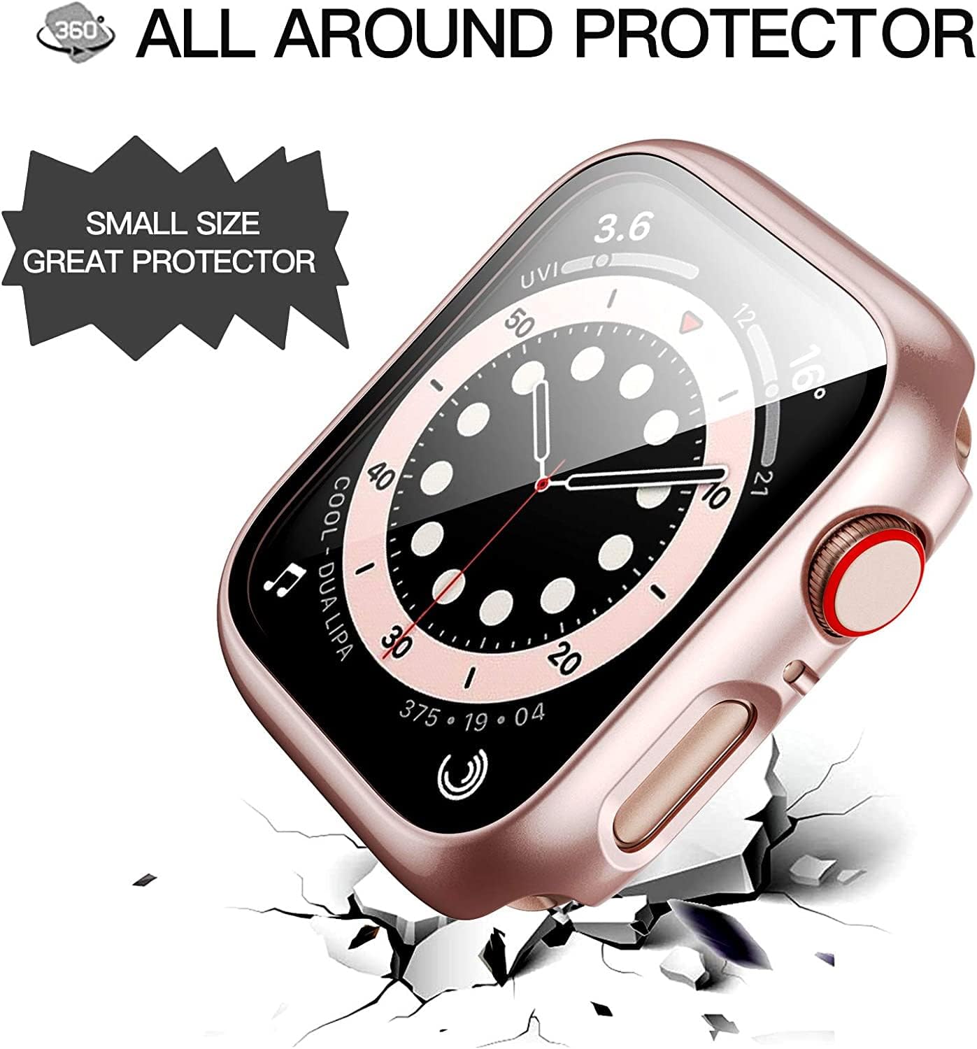 AIG Apple Watch Case 40mm | Multiple Color Variants | Bumper Cover with Tempered Glass | Series 6/5/4