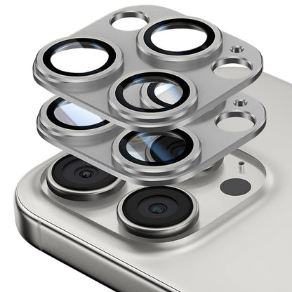 AIG 2 Pack Camera Lens Protector for iPhone 16 Pro/16 Pro Max – Sapphire Glass, Gray