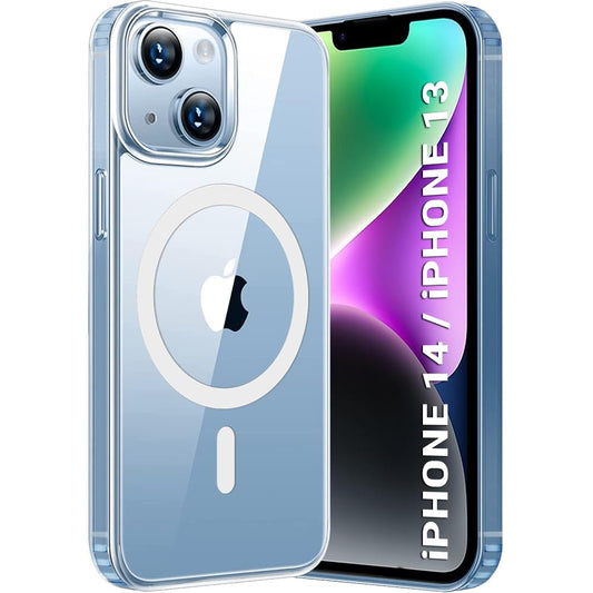 AIG Slim Transparent Back Case with MagSafe for iPhone 13/14/15/16 Series