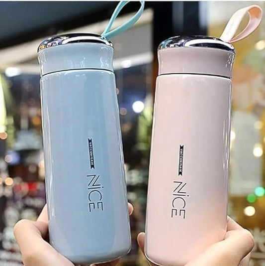 Reusable Plastic Water Bottle with Carry Loop – Leakproof BPA-Free Drinking Bottle for School, Office, Gym, Travel & Daily Use (500ml)