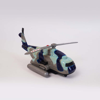 Rescue Helicopter (AIG-071) – Pull‑Back Rescue Toy Helicopter | Colour Will Be Provided as per Available Stock