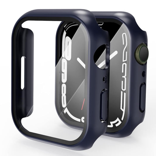 AIG Apple Watch Series 9/8/7 Case 41mm – UHD 9H Tempered Gorilla Glass Screen Protector, Blue