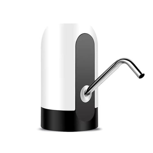 Portable Electric Water Dispenser - USB Rechargeable Universal Water Pump for 5 Gallon Jugs & 5-20L Bottles - Food Grade Silicone, One-Switch Operation for Kitchen, Office & Outdoor - Black
