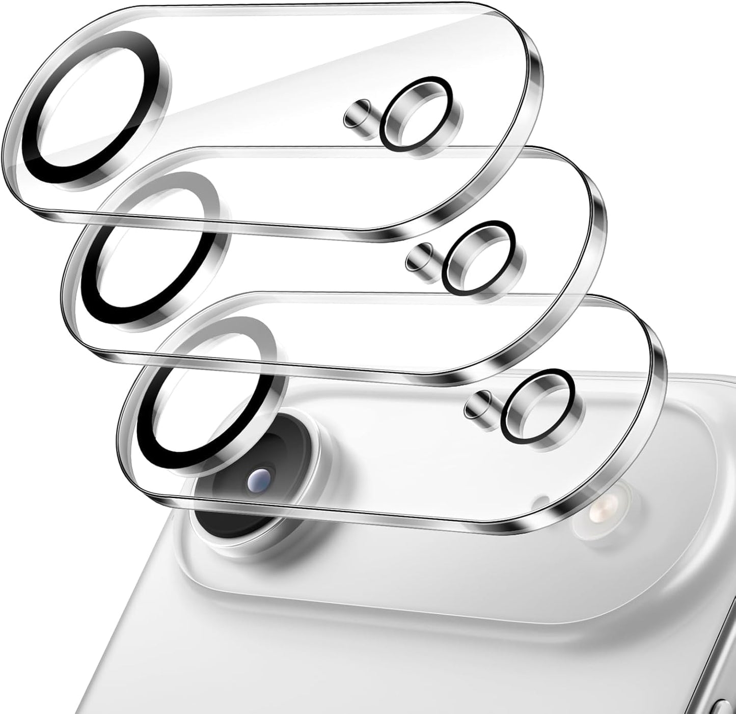 AIG Camera Lens Protector for iPhone 17 Air (6.5-Inch) – 3 Pack, HD Clear, 9H Tempered Glass