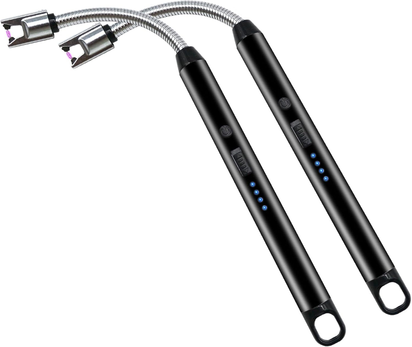 AIG USB Rechargeable Plasma Lighter – Windproof, Flexible Neck for Gas Stove & Candles (2 Pack, Random Color)