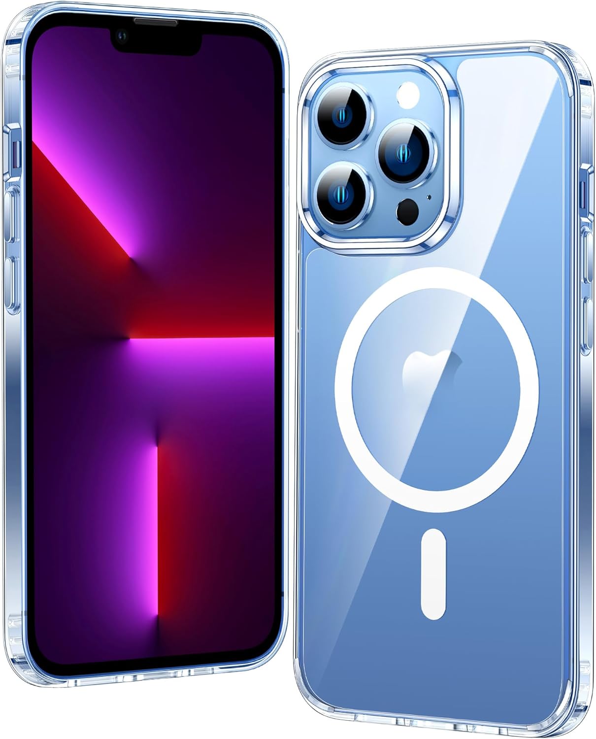 AIG Magnetic Clear Case for iPhone 13 Pro Max – Slim, Shockproof & Anti-Yellowing
