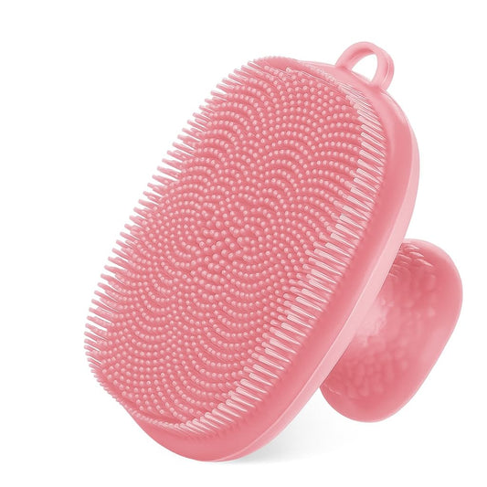 Silicone Face Scrubber (Pink, 1 Pack) – Soft Deep Cleansing Brush