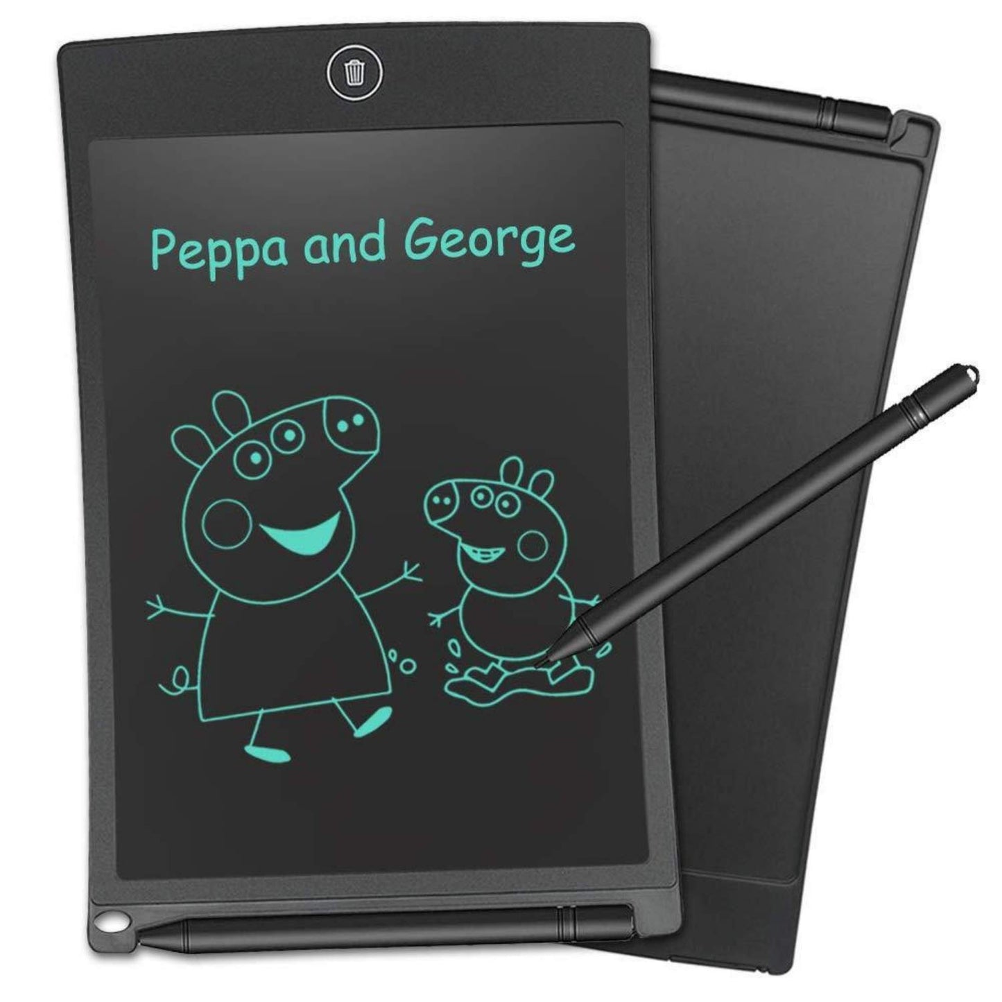 AIG 8.5 Inch LCD Writing Tablet for Kids & Adults | Reusable Drawing Pad, Handwriting & Learning Board | Space Grey - (02 Pack)