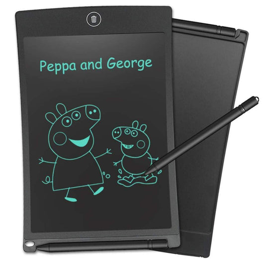 AIG 8.5 Inch LCD Writing Tablet for Kids & Adults | Reusable Drawing Pad, Handwriting & Learning Board | Space Grey - (02 Pack)
