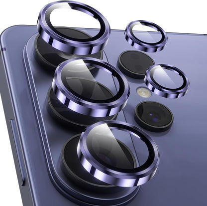 AIG Camera Lens Protector for Samsung Galaxy S26 Ultra – 9H Tempered Glass + Aluminium Alloy Lens Ring, Ultra HD Scratch Protection, Purple