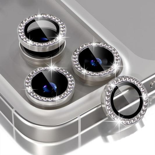AIG Camera Lens Protector for iPhone 17 Pro / 17 Pro Max – 9H Tempered Glass with Metal Ring (Diamond Titanium Grey, HD Clear, Easy Install)