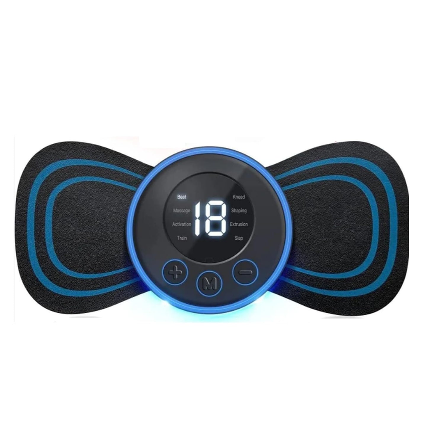Wireless EMS Muscle Stimulator Abdominal Trainer | USB Rechargeable TENS Pulse Massager | Smart LCD Display | Portable Body Muscle Toning & Pain Relief Device for Abs, Arms, Legs & Waist