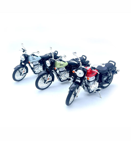 AIG Royal Enfield Classic 350 (AIG-230) – Licensed 1:15 Scale Pull-Back Motorcycle | Color as per Available Stock