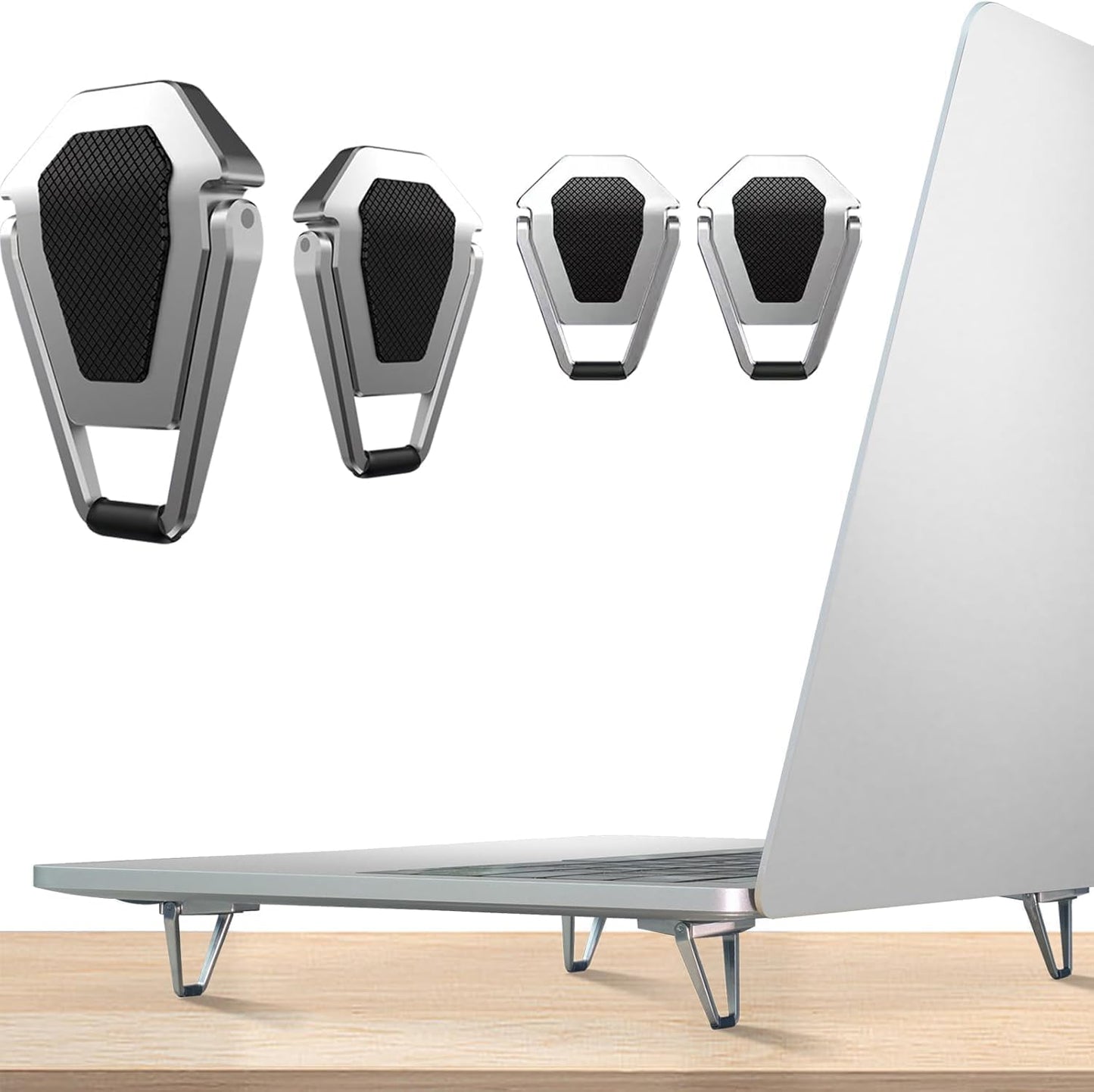 AIG Mini Portable Laptop Stand Zinc Alloy Adjustable Non-Slip Laptop & Tablet Riser for 12-20 Inch Devices