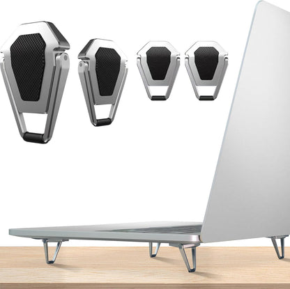 AIG Mini Portable Laptop Stand Zinc Alloy Adjustable Non-Slip Laptop & Tablet Riser for 12-20 Inch Devices