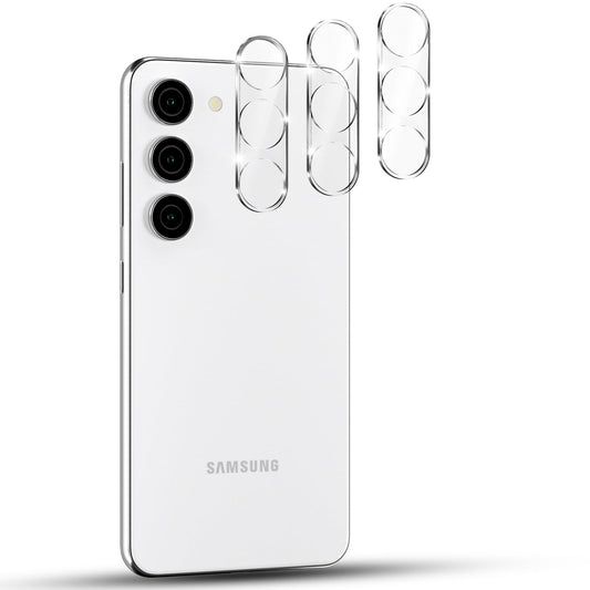 AIG (03 Pack) Camera Protection Film for Samsung Galaxy S24 / S23 – 9H HD Glass (Transparent)