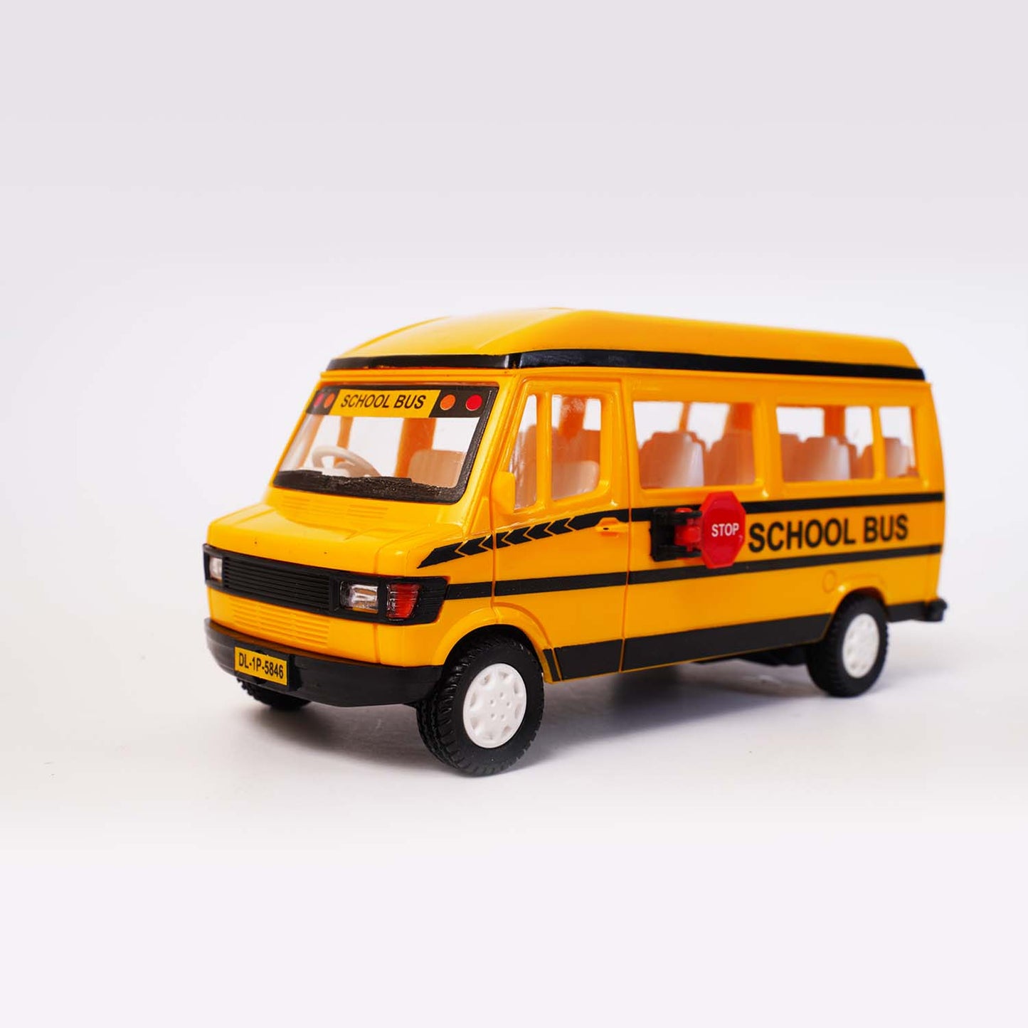 TMP School Bus (AIG-157) – Pull‑Back Toy School Bus