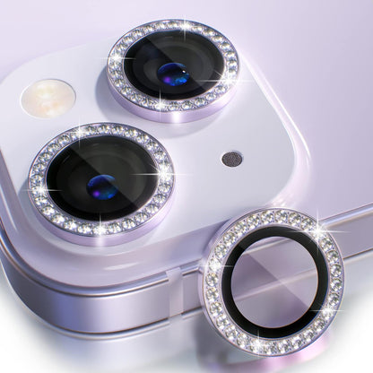 AIG iPhone 14/14 Plus Bling Camera Lens Protector – Purple Diamond