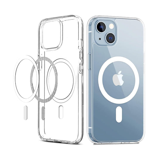 AIG Magfit Case for iPhone 14 Plus – MagSafe Compatible, Transparent & Shockproof